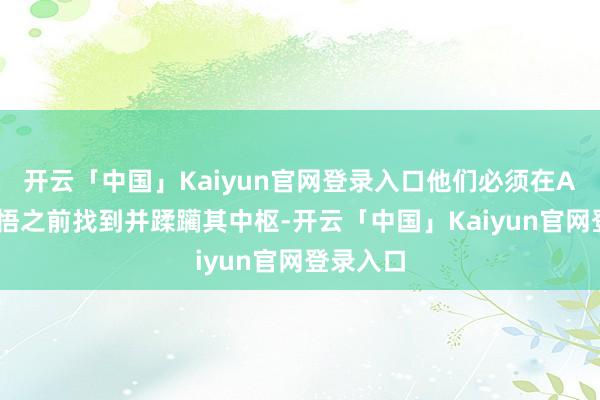 开云「中国」Kaiyun官网登录入口他们必须在AI全面觉悟之前找到并蹂躏其中枢-开云「中国」Kaiyun官网登录入口