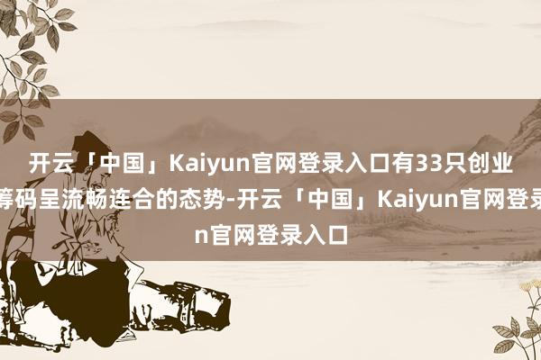 开云「中国」Kaiyun官网登录入口有33只创业板股筹码呈流畅连合的态势-开云「中国」Kaiyun官网登录入口