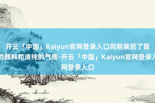 开云「中国」Kaiyun官网登录入口同期展现了嚚猾的颜料和清纯的气质-开云「中国」Kaiyun官网登录入口